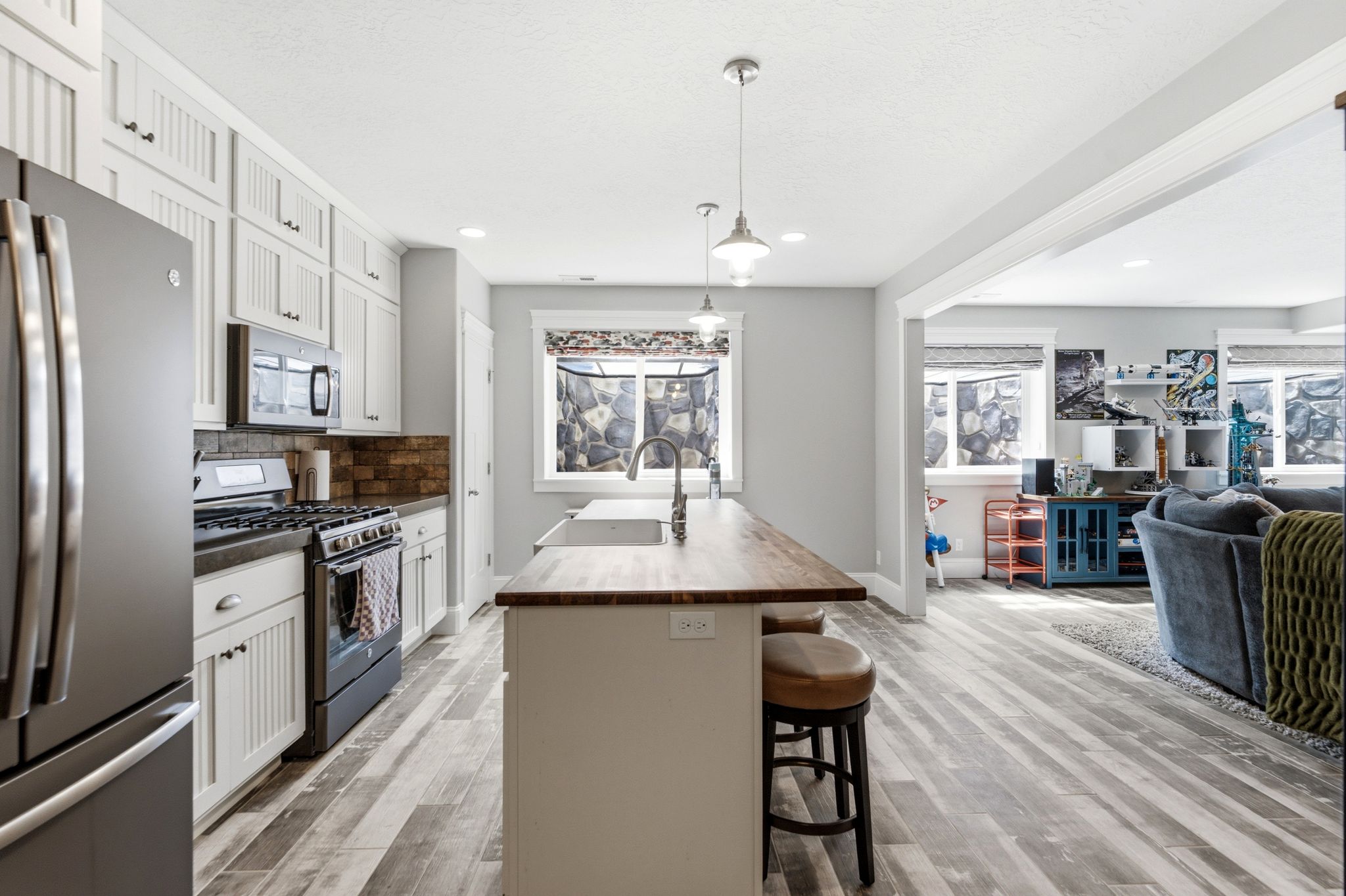 ADU-Lower level kitchen/family room