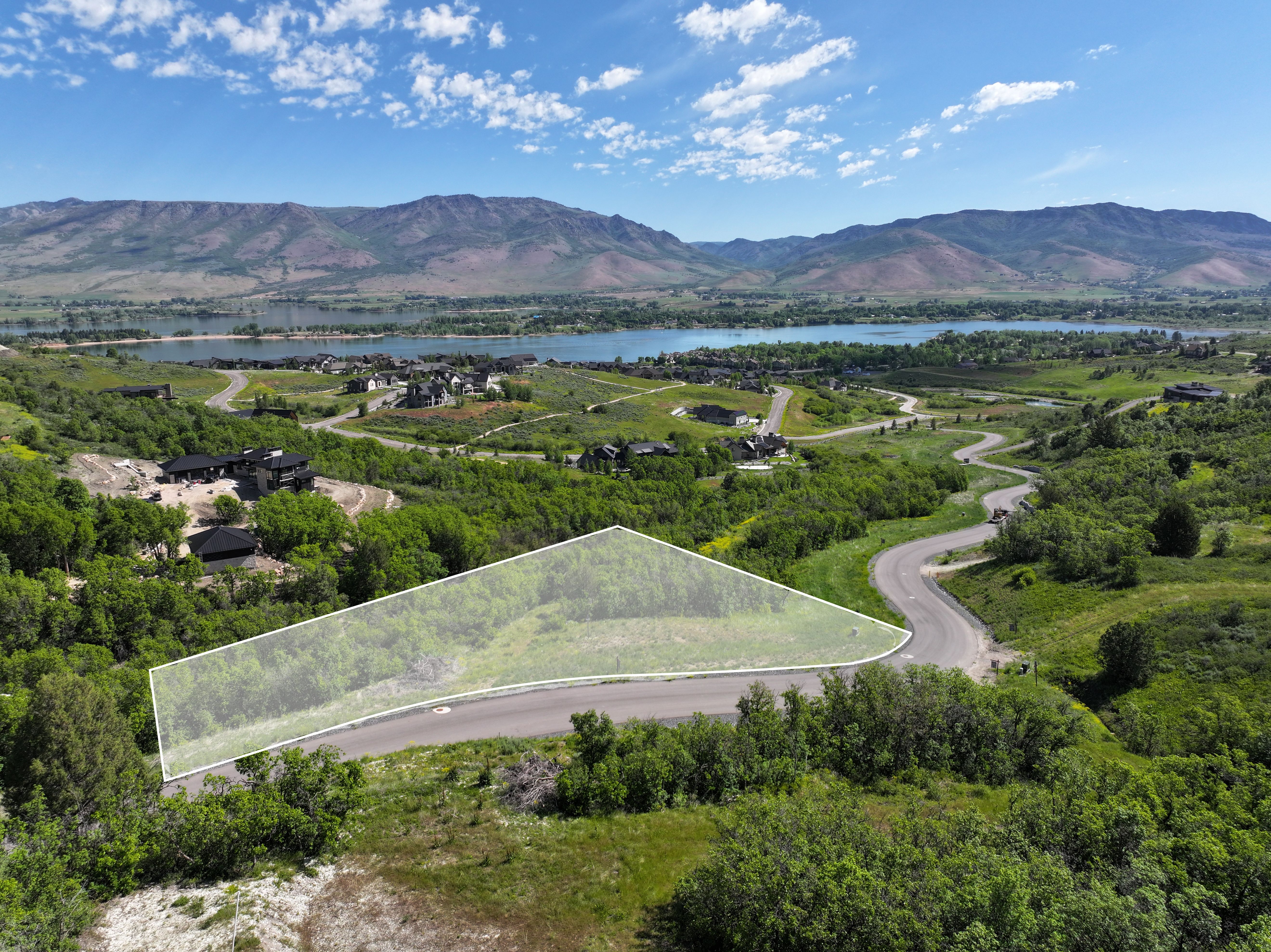 Expansive lot featuring a natural, undeveloped landscape with mature greenery
