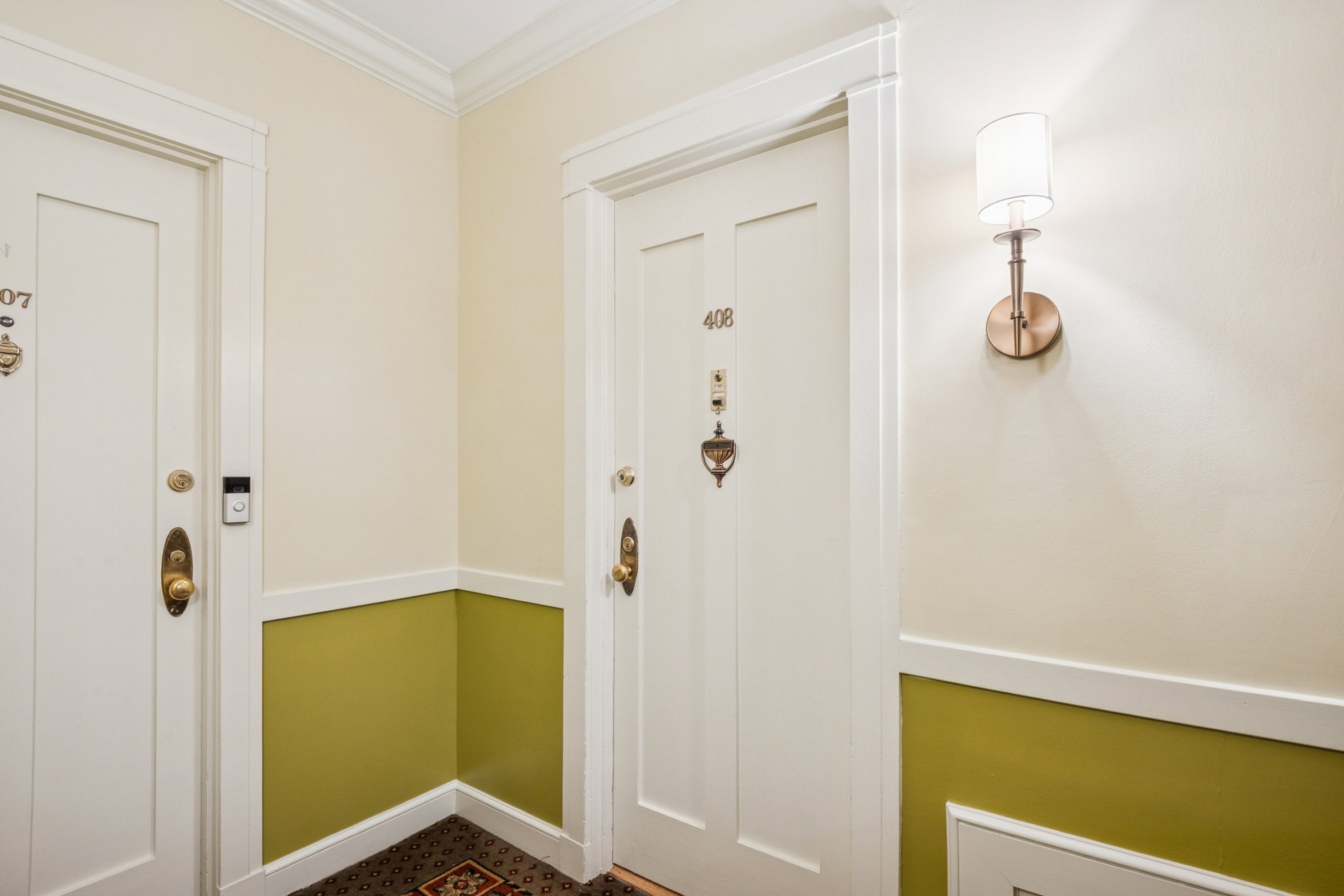 Entrance to unit