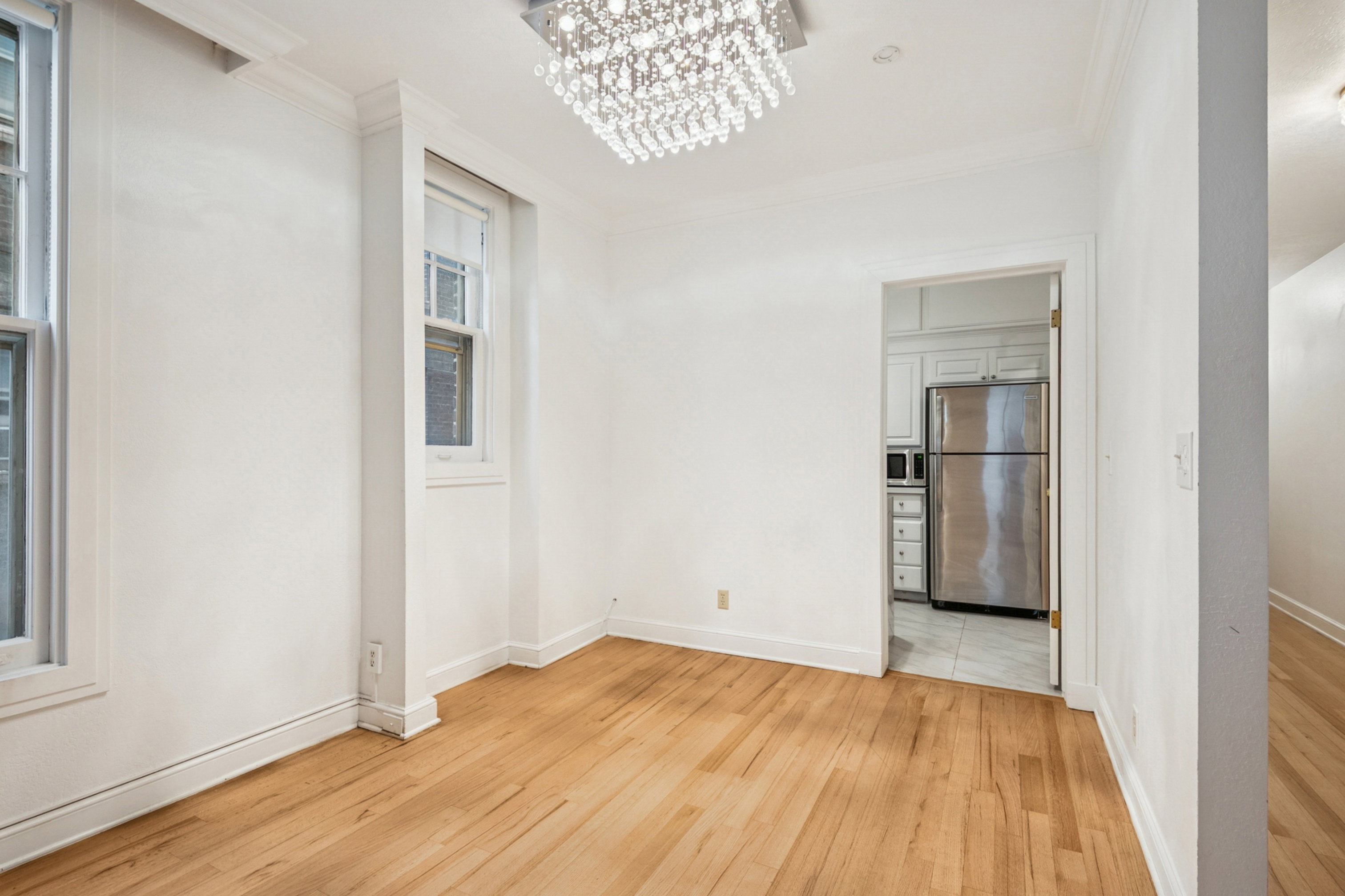 Hardwood flooring throughout